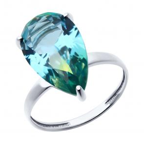 Серебряное кольцо SOKOLOV с ситаллом 92014378 фото