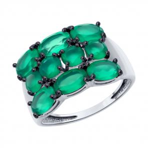 Серебряное кольцо SOKOLOV с агатом 92014460 фото