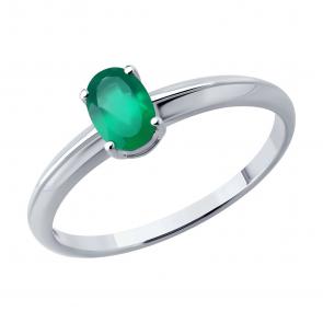 Серебряное кольцо SOKOLOV с агатом 92014832 фото