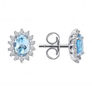 Серебряные серьги SOKOLOV 92021168-91 фото