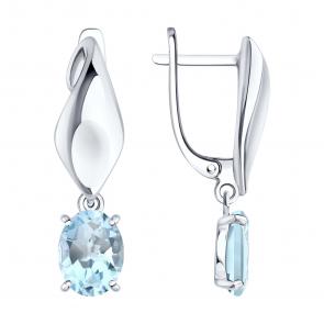 Серебряные серьги SOKOLOV 92025351 фото