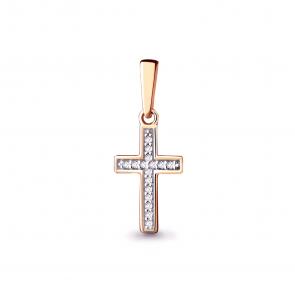 Золотая подвеска AQUAMARINE с бриллиантом 920263к фото