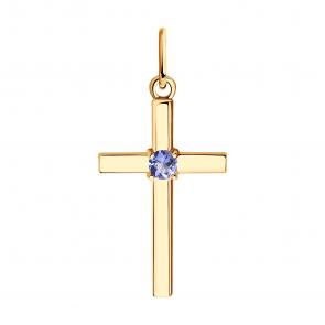 Серебряная подвеска SOKOLOV с танзанитом 92030779 фото