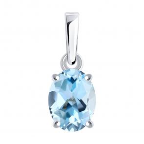 Серебряная подвеска SOKOLOV с топазом 92030820 фото