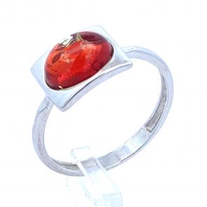 Серебряное кольцо Дарвин с янтарём 920411016aa-кр фото