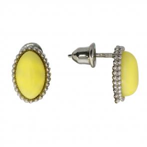 Серебряные серьги Дарвин с янтарём 922031050ba-ж фото