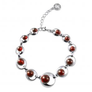 Серебряный браслет Дарвин с янтарём 926041021ad-к фото