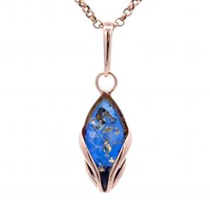 Подвеска из золочёного серебра Дарвин с янтарём 928402023cb-с фото