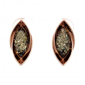 Серьги из золочёного серебра Дарвин с янтарём 929012770aa-з фото