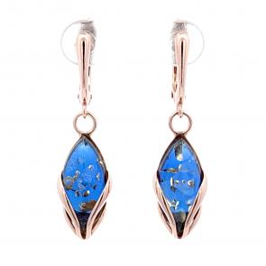 Серьги из золочёного серебра Дарвин с янтарём 929402023cb-с фото