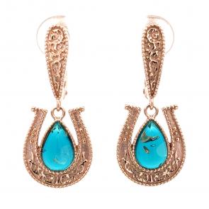 Серьги из золочёного серебра Дарвин с янтарём 929702850ab-з фото