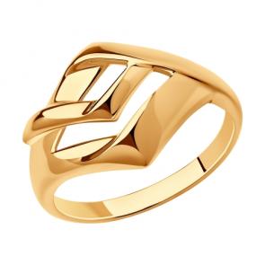 Кольцо из золочёного серебра Diamant 93-110-00620-1 фото