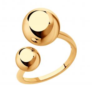 Кольцо из золочёного серебра Diamant 93-110-01477-1 фото