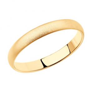 Обручальное кольцо 3 мм из золочёного серебра Diamant 93-111-02087-1 фото