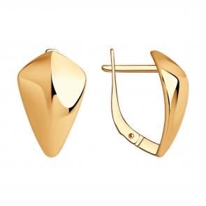 Серьги из золочёного серебра Diamant 93-120-00565-1 фото