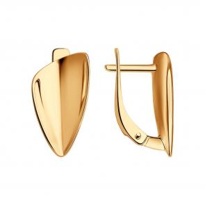 Серьги из золочёного серебра Diamant 93-120-00582-1 фото