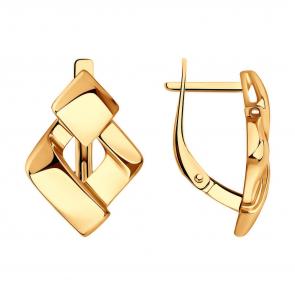 Серьги из золочёного серебра Diamant 93-120-00613-1 фото