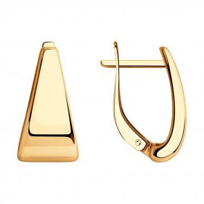 Серьги из золочёного серебра Diamant 93-120-00617-1 фото