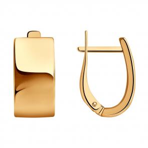 Серьги из золочёного серебра Diamant 93-120-00622-1 фото