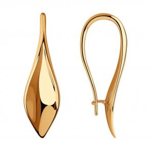 Серьги из золочёного серебра Diamant 93-120-00845-1 фото