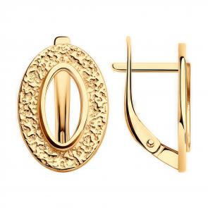 Серьги из золочёного серебра Diamant 93-120-01579-1 фото