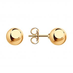 Серьги из золочёного серебра Diamant 93-122-01482-1 фото