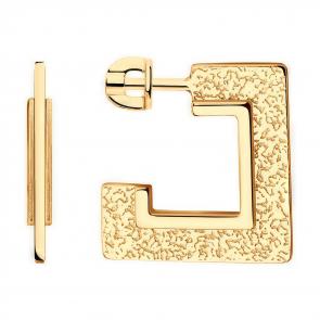 Серьги из золочёного серебра Diamant 93-122-01904-1 фото