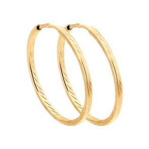 Серьги из золочёного серебра Diamant 93-124-01390-1 фото