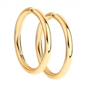 Серьги из золочёного серебра Diamant 93-124-01392-1 фото