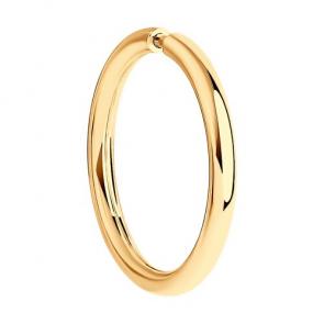 Одиночная серьга из золочёного серебра Diamant 93-127-01392-1 фото