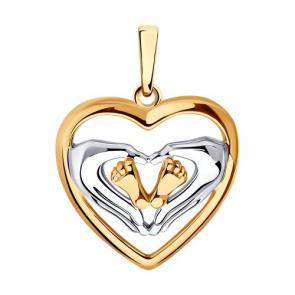 Подвеска из золочёного серебра Diamant 93-130-01903-1 фото