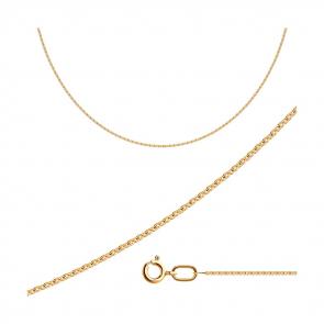 Цепь плетение Якорное из золочёного серебра Diamant 93-180-03030-1 фото