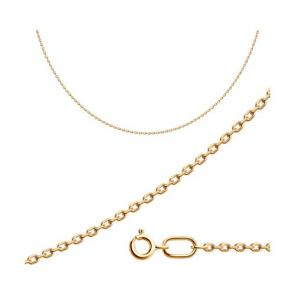 Цепь плетение Якорное из золочёного серебра Diamant 93-180-03050-1 фото