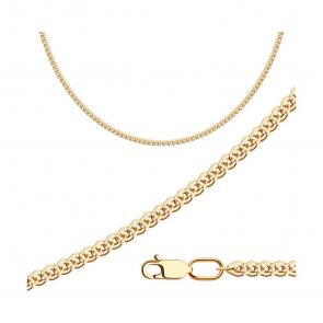 Цепь плетение Нонна из золочёного серебра Diamant 93-180-06040-1 фото