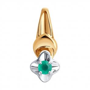 Подвеска из золочёного серебра Diamant с агатом 93-330-00974-1 фото