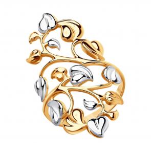 Кольцо из золочёного серебра SOKOLOV 93010594 фото
