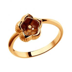 Кольцо из золочёного серебра SOKOLOV 93010661 фото