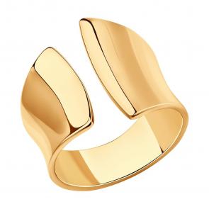 Кольцо из золочёного серебра SOKOLOV 93010852 фото