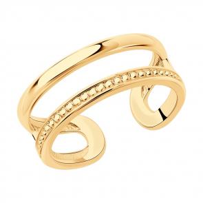 Кольцо из золочёного серебра SOKOLOV 93010869 фото