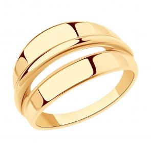 Кольцо из золочёного серебра SOKOLOV 93010876 фото