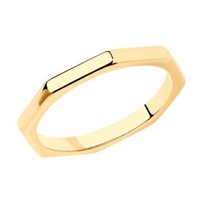 Кольцо из золочёного серебра SOKOLOV 93011014 фото