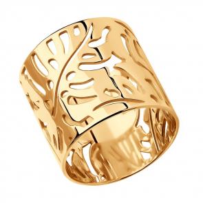 Кольцо из золочёного серебра SOKOLOV 93011066 фото