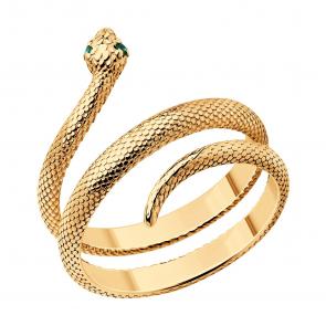 Серебряное кольцо SOKOLOV с фианитом 93011153 фото