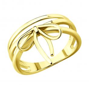 Кольцо из лимонного серебра SOKOLOV 93011208 фото