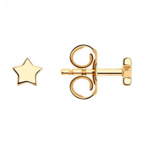 Серьги из золочёного серебра SOKOLOV 93021044-91 фото