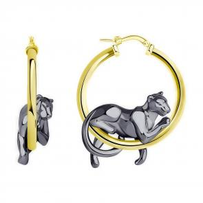 Серьги из лимонного серебра SOKOLOV 93022243 фото