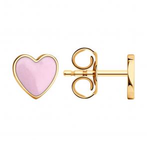 Серьги из золочёного серебра SOKOLOV 93022400-91 фото