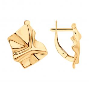 Серьги из золочёного серебра SOKOLOV 93022473 фото
