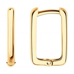 Серьги из золочёного серебра SOKOLOV 93022486 фото