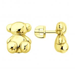 Серьги из лимонного серебра SOKOLOV 93022499 фото